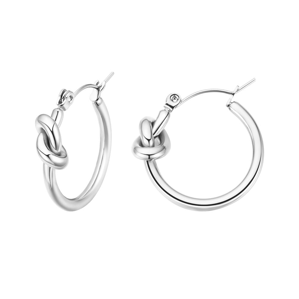 Silvia Silver Hoop