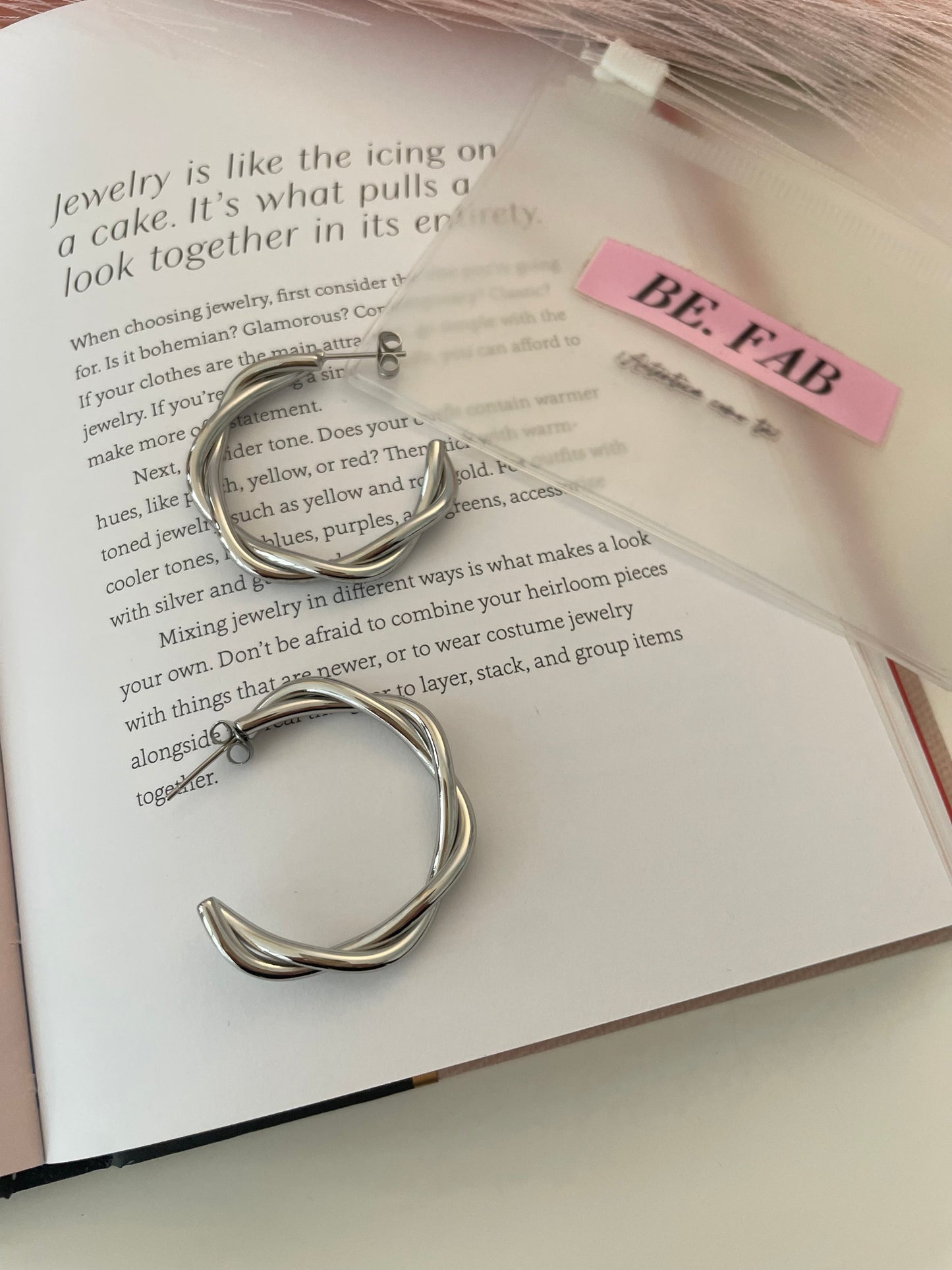 Bea Hoop Silver