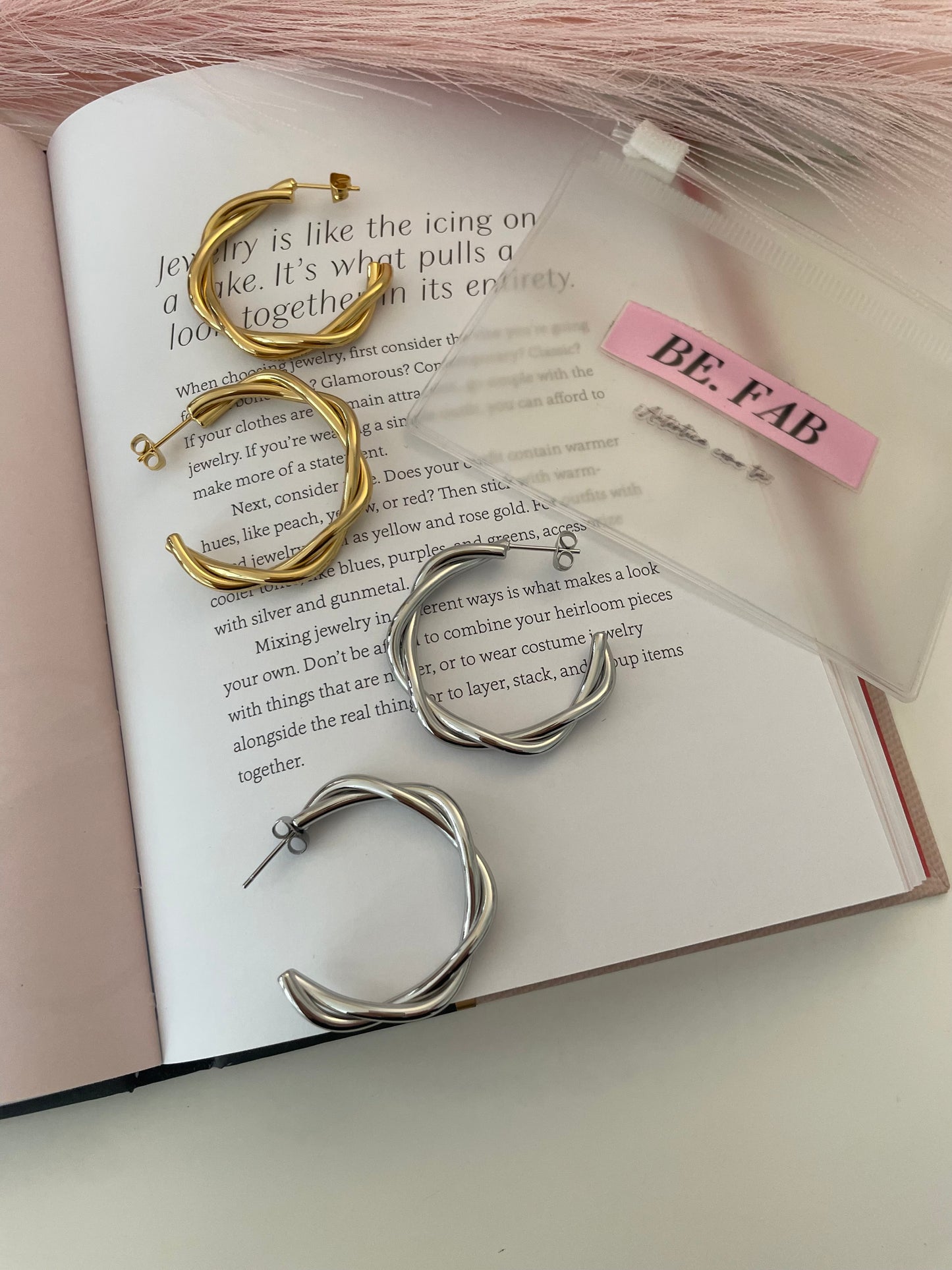 Bea Hoop Silver