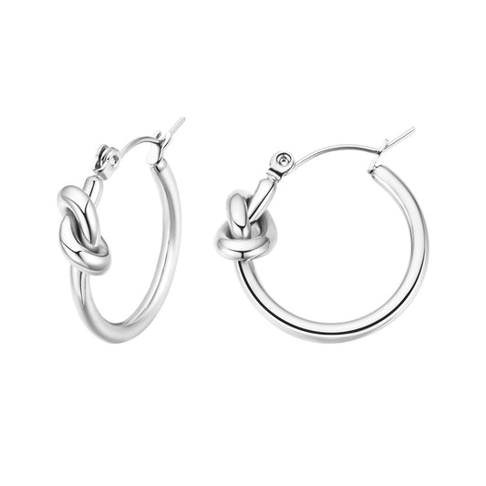 Silvia Silver Hoop