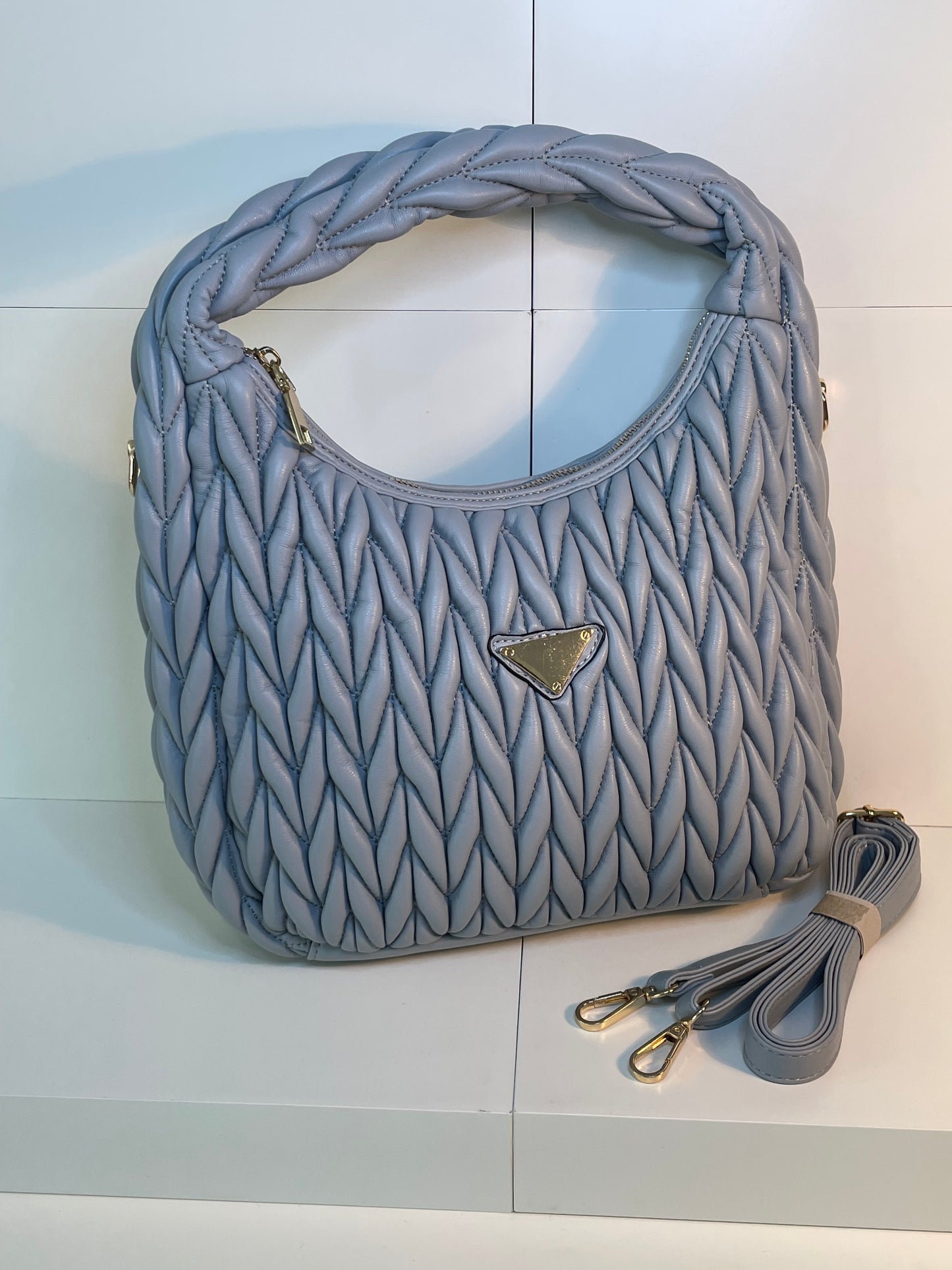 Gray Puff Bag