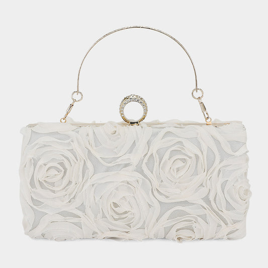 Rosalinda Beige Clutch