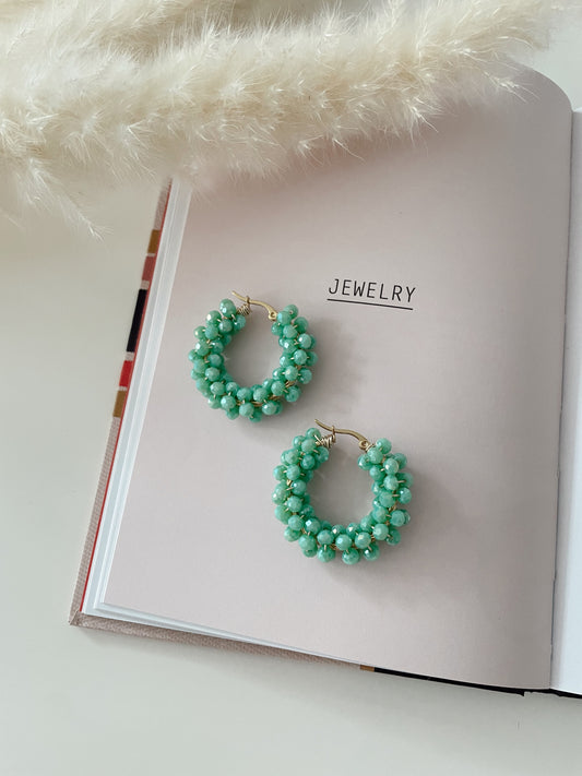 Mila turquoise Hoop